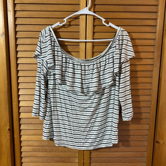 American Eagle Soft & Sexy Flowy Striped Blouse - Picture 2 of 5